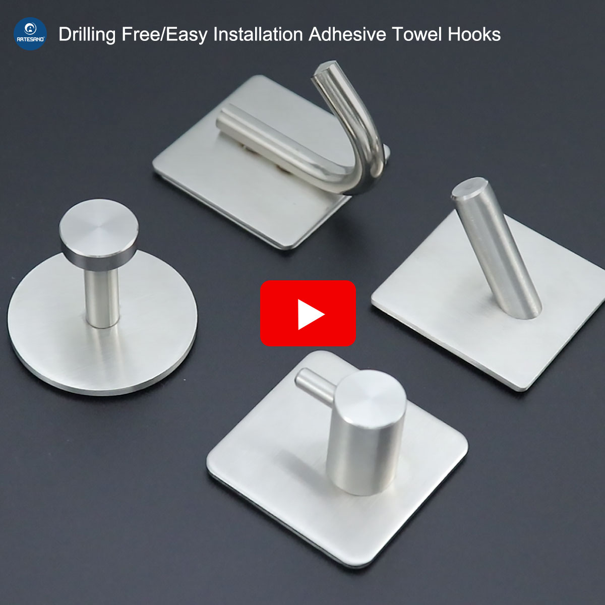 Drilling Free/Easy Installation Adhesive Towel Hooks