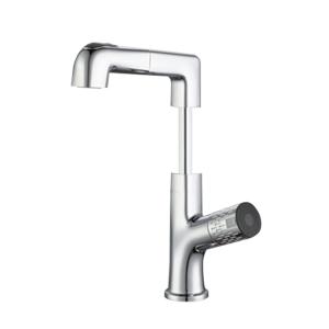 Height Adjustable Touchless Pull out Kitchen Faucet